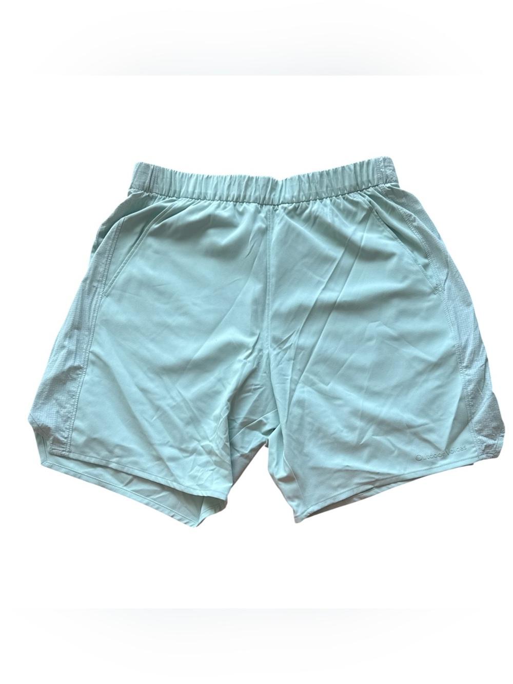 NEW Outdoor Voices High Stride 7" Shorts slit green size Small